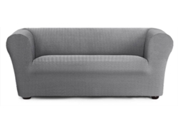 Funda de Sofá 3 Plazas EYSA Chester/Klippan Premium Jaz Tejido Multielástico (230 x 110 x 100 cm - Poliéster y Algodón - Gris)