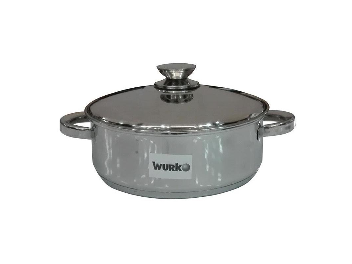 Cacerola inoxidable semiabombada kora 26 cm