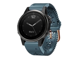 Correa de silicona para reloj Garmin Fenix 5s de 20 mm para mujer con punzón de encaje azul lago Chennnls
