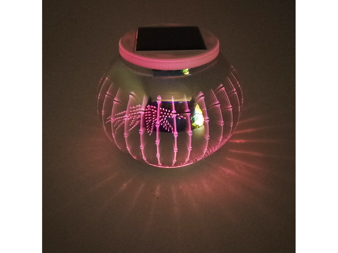 Rebe-linterna Solar Exterior 3d Electrolítica Con Control Inteligente Ip55 Impermeable Luz Blanca Y Degradado Colorido Para Jardín Y Patio