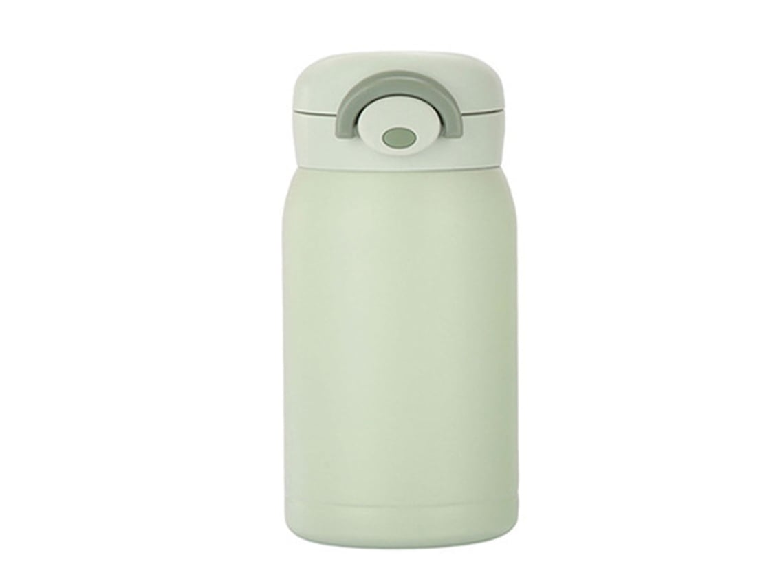 Botella Aislada De Acero Inoxidable Taza De Vacío Portátil Para Deportes Al Aire Libre Uso Diario Verde Claro 200ml