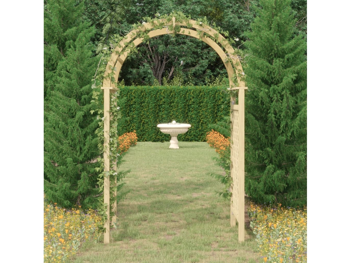 Arco Com Treliã§a 141x97x243 Cm Pinho Maciã§o Impregnado Dkd Home Decor