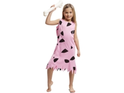 Disfraz de Niña DISFRAZZES Troglodita Rosa (Talla: 7 a 9 años)