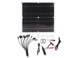 Cargador De Batería Portátil Con Panel Solar De 20 W Y 18 V Con Doble Salida Usb Para Uso En Exteriores Con Teléfonos Móviles.