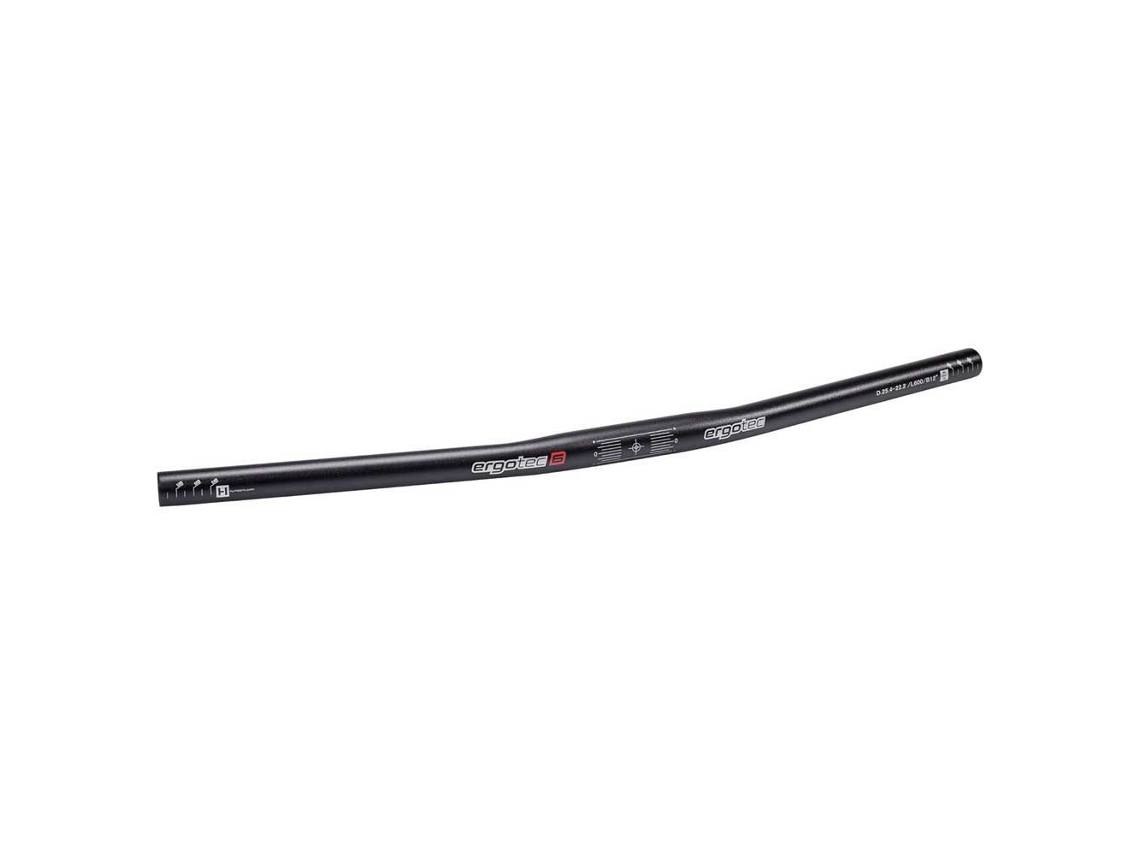 Guiador Flat Prateado 25.4 Mm / 600 Mmergotec