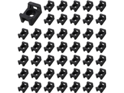 600 Soportes De Base Para Montaje De Cables De 4,5 Mm De Ancho, Color Negro