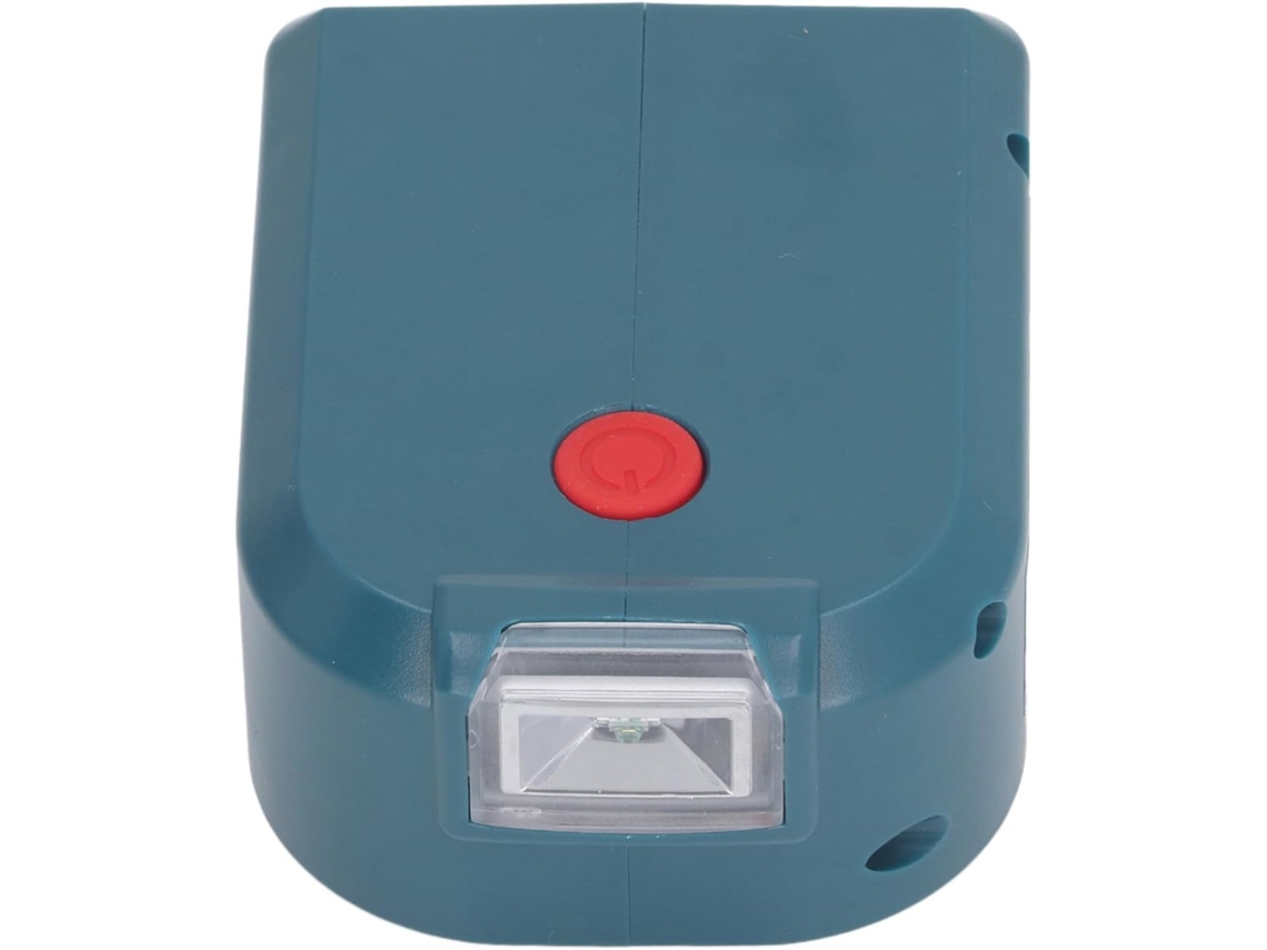 Adaptador Cargador De Batería Con Dos Puertos Para Baterías, Luz Led Para Acampar Al Aire Libre, Portátil Y