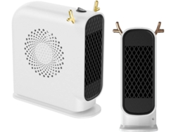 Calefactor De Mesa Blanco Con Calentamiento Rápido Y Protección Contra Sobrecalentamiento, Ideal Para Dormitorio U Oficina.