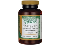 Complemento Alimentar SWANSON Extrato De Raiz De Shatavari De Ervas Superiores - Padronizado (120 cápsulas de 500mg)