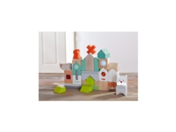 Bloques de construcción para perros y gatos, juguetes de madera coloridos con 31 piezas, Haba