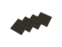 Conjunto de 16 paneles acústicos Vang 3D, 5,76 m², lamas lineales - Neu.holz Roble Gris