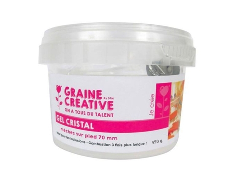 Gel para velas 450 g 6 mechas GRAINE CRÉATIVE