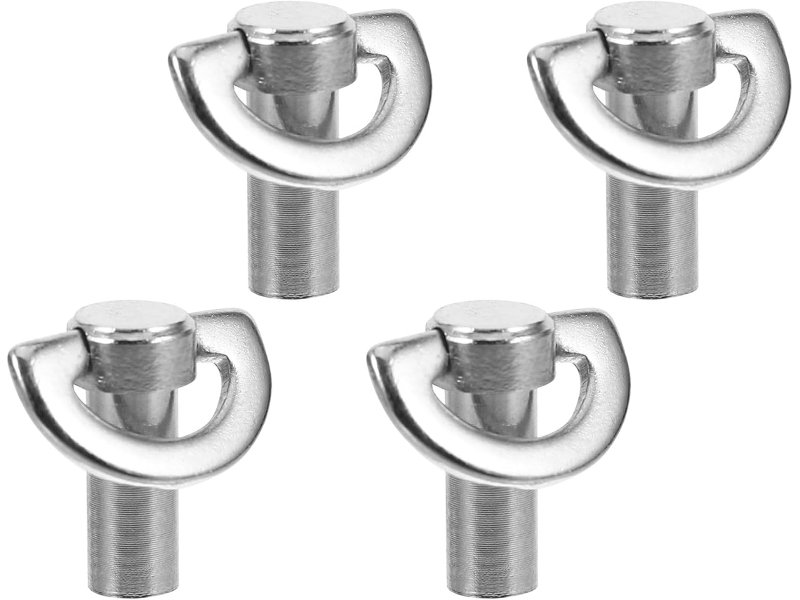 Juego de 4 llaves de cuerda compactas y portátiles chapadas en plata para cajas de música, para la fabricación y reparación de GOKOCO.