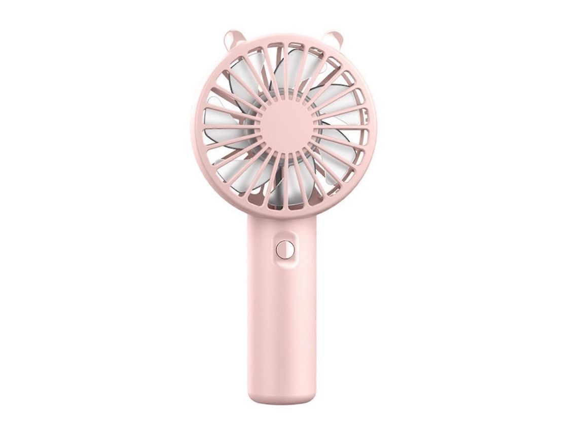 Ventilador Portátil Pequeño De 3 Velocidades Aire Fuerte Bajo Ruido Usb Recargable Qinghaipink Rosa