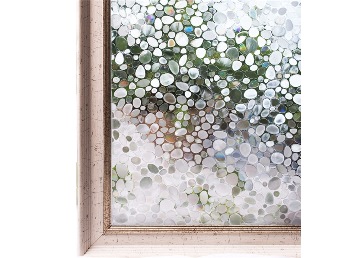 Lámina Decorativa 3d Para Ventanas, 45x200cm, Transparente, Adhesiva, Para El Hogar Y La Oficina.
