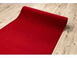 Alfombra de Pasillo Karmel Llanura Carmín / Rojo 160 cm