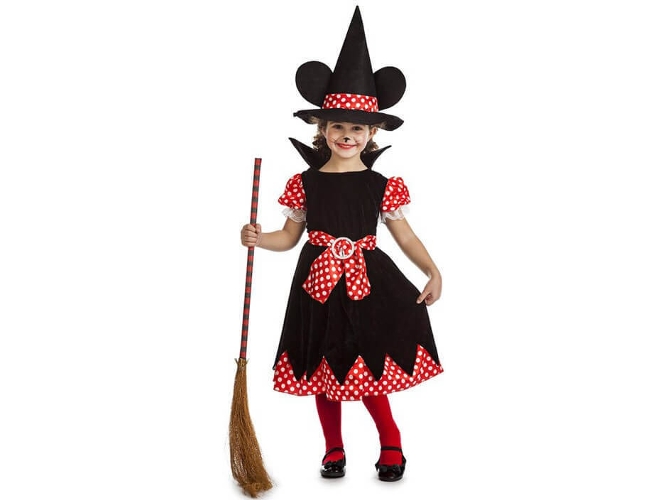 Disfraz de Niña DISFRAZZES Bruja Ratoncita (Talla: 3 a 4 años)