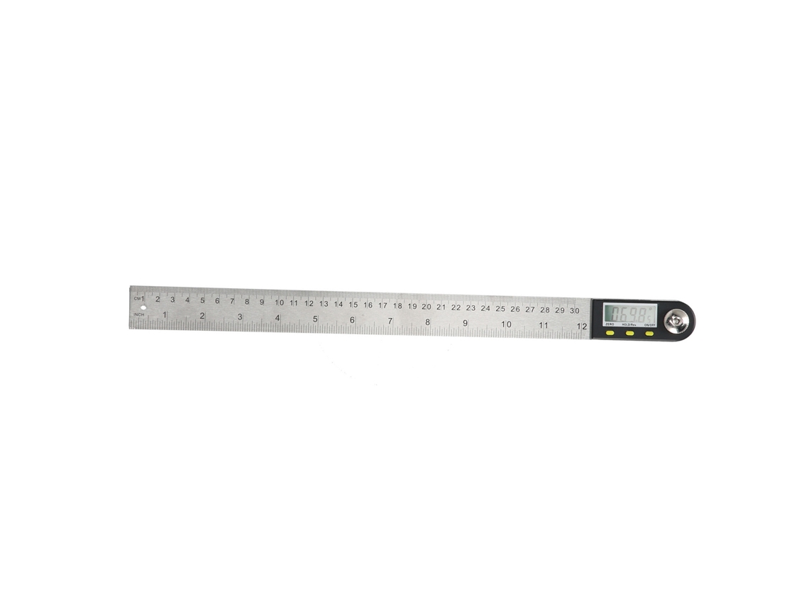 Goniómetro, Transportador Y Regla Digital 2 En 1 Para Medir Ángulos (0-300 Mm) Para Automóviles.