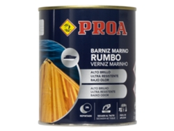 Barniz marino bajo en olor Transparente 0,75L Alta resistencia en ambientes marinos Exterior e Interior Rumbo