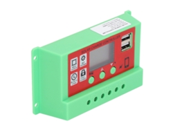 Controlador De Carga Solar Pwm Con Pantalla Lcd De 12v/24v Y 30a Para Regulador De Hogar Inteligente