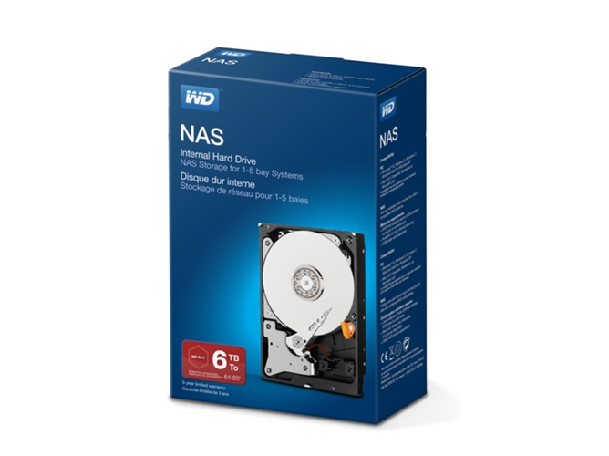 Disco HDD Interno WESTERN DIGITAL Desktop Networking (6 TB)