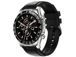 Smartwatch YIZHOOD TE414 Fitness Tracker NFC Impermeable Bluetooth Llamadas Negro
