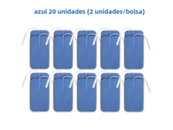 (azul, 20 Piezas, 5x9cm) Parches De Electrodos No Tejidos, 5*9cm, Con Conector De 2mm