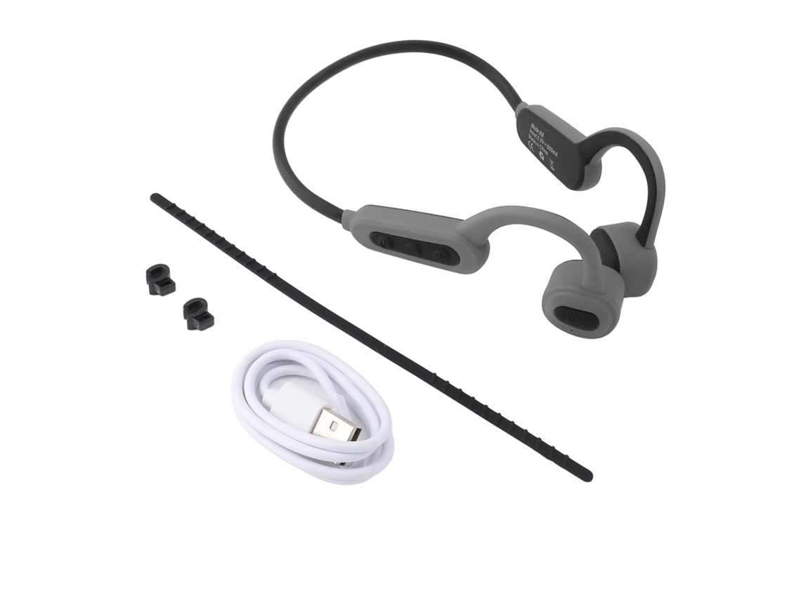 Auriculares deportivos Bluetooth de conducción ósea de oído abierto, IP68, impermeables, inalámbricos, ligeros, para hacer ejercicio, correr, nadar, 16 GB