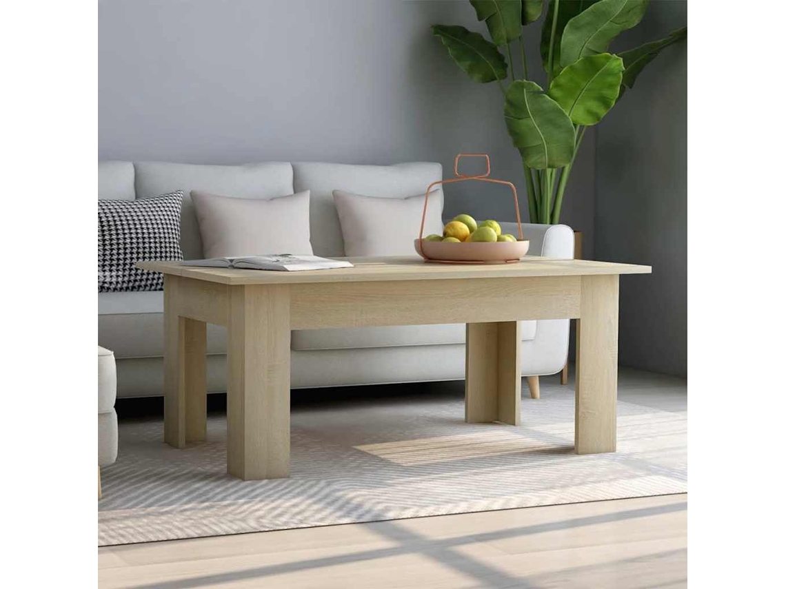 Mesa de centro 100x60x42cm, Madera de roble Sonoma | HARLANV1