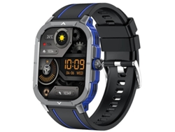 Reloj inteligente con Bluetooth, llamadas, control de voz, para exteriores, para ciclismo, fitness, color azul, Bestvite