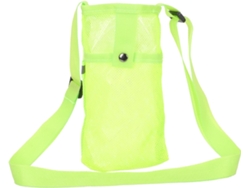 Portabotellas portátil de malla ligera y duradera, con una práctica correa para el hombro para senderismo, camping y otras actividades - Slowmoose
