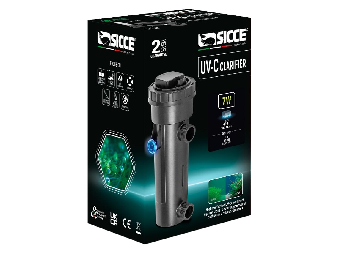 Esterilizador/clarificador Uv-c 7w