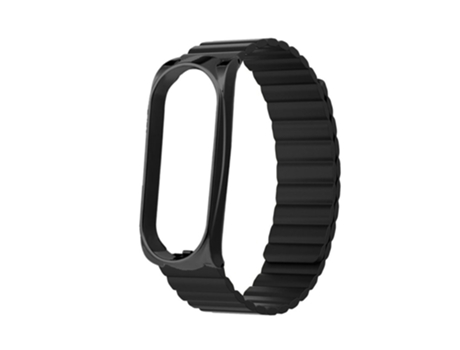 Correa de Silicona magnético para Xiaomi Mi Band 5/6/7 - negro