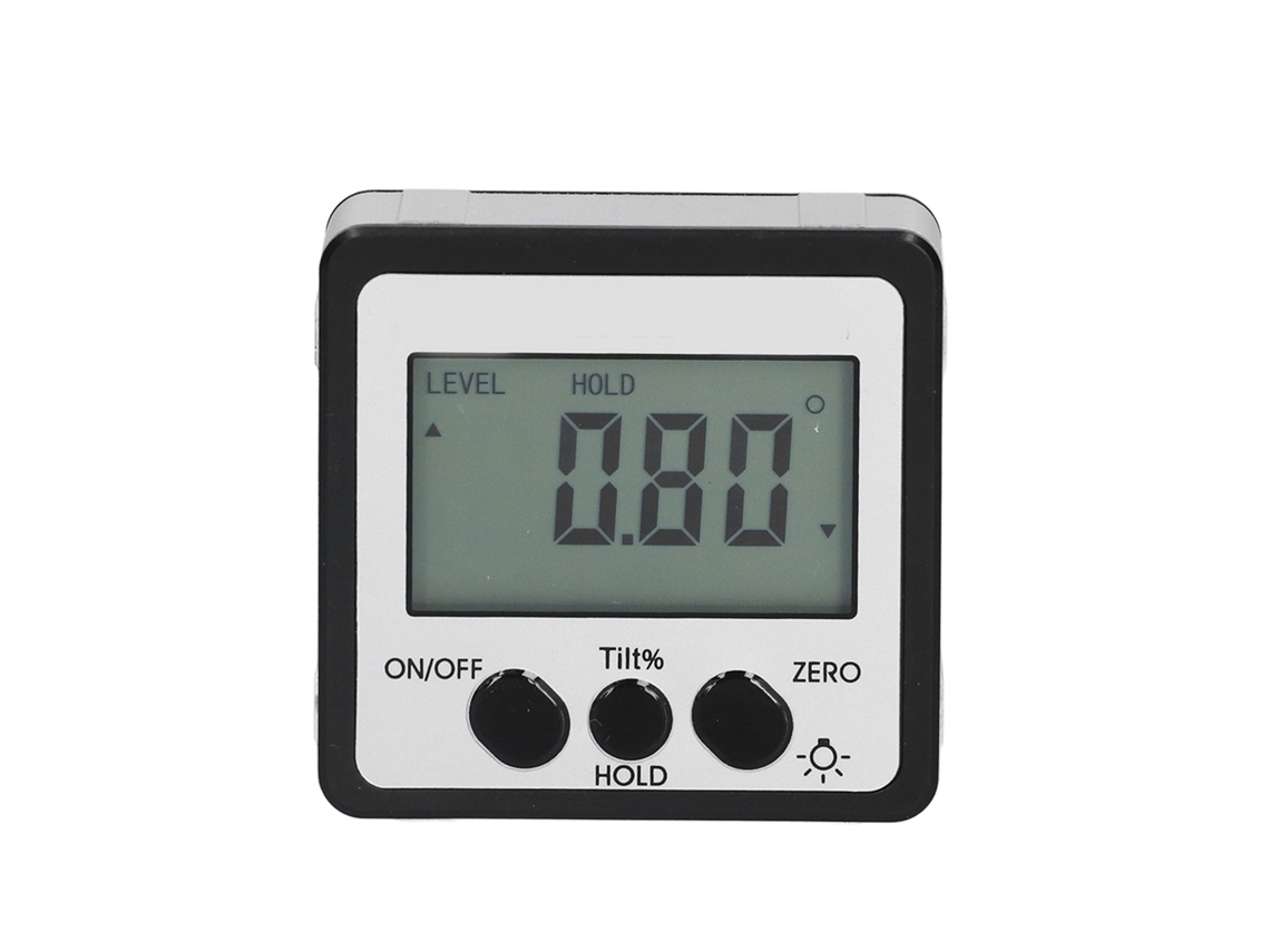 Finder De Ángulo Digital Inclinómetro Lcd Nível Madeira Calibre Bêvel Magnético 4x90°