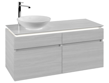Villeroy &amp Boch Legato Vanity unit B580 1200x550x500mm lavabo a la izquierda iluminación LED