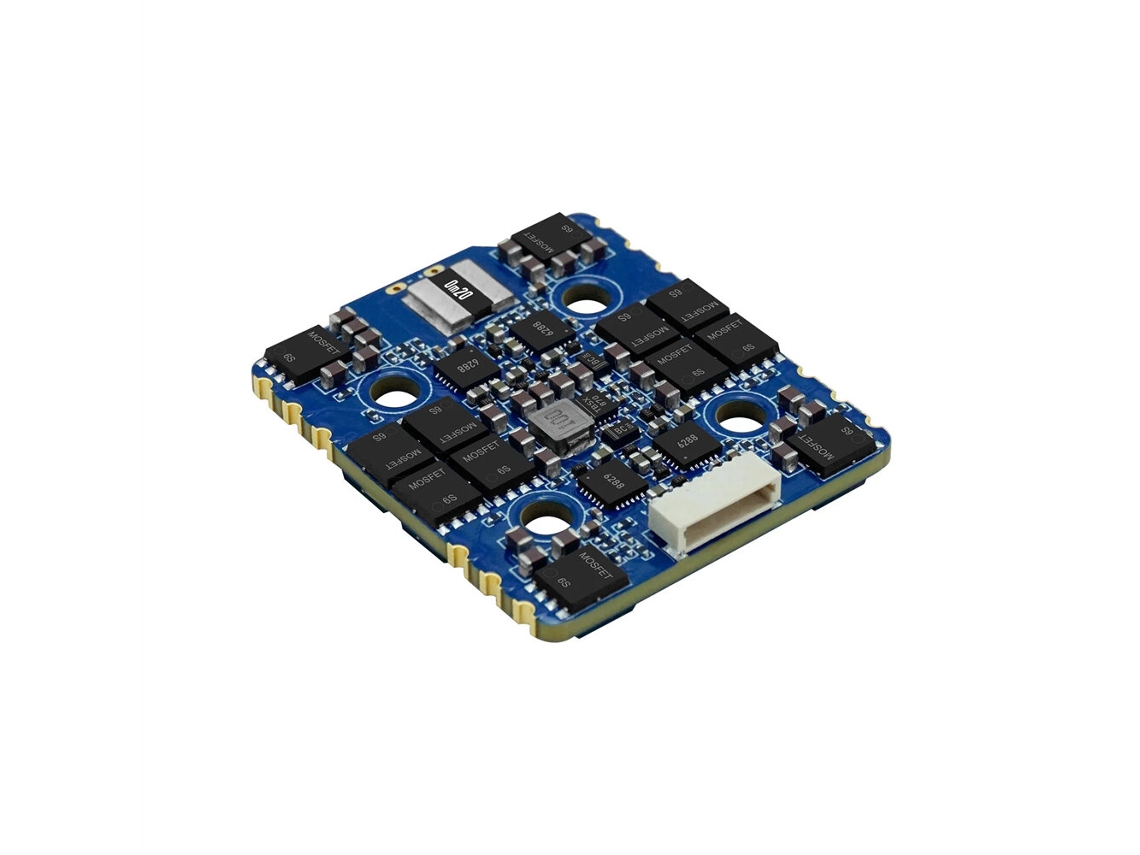 70ablheli_328s20*20mm Sequre Blueson A1 6s 65a / 8s 70a 128khz 4in1 Esc Con Am32 / Blheli_32 Para Drones Rc Fpv De Carreras Y Estilo Libre.