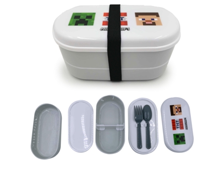 Caja de Aperitivos con Accesorios - Minecraft