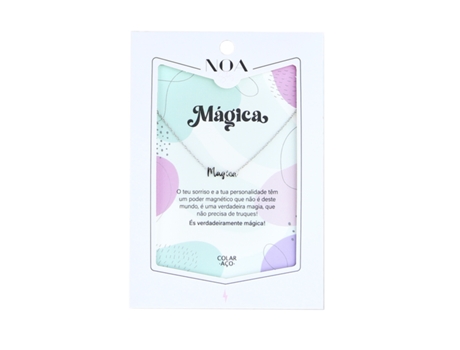 Collar NOA STORY Magica Acero Plata Pc22063-Pt