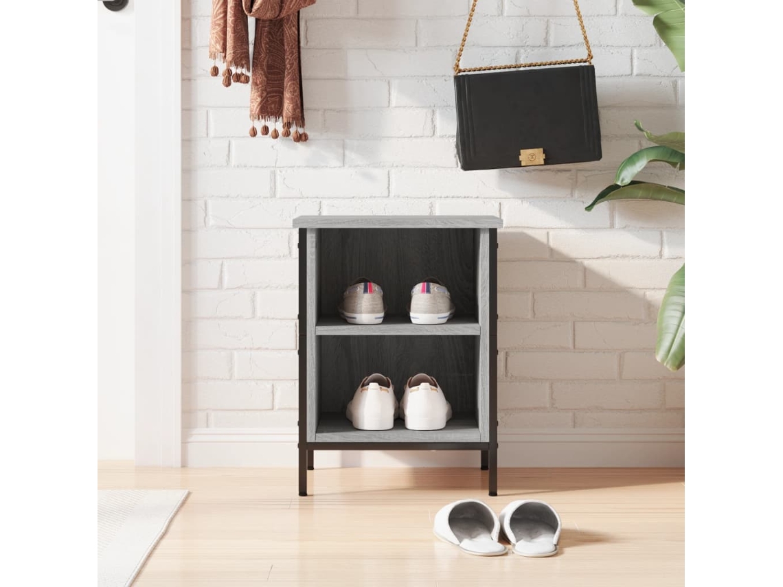 Zapatero Organizador en Derivados de Madera Negro de 38X35X50 Cm