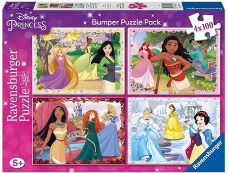 Puzzle DISNEY Princess Puzzle 4X100P DISNEY Princess (Edad Minima: 6 Anos)