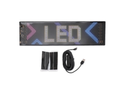Panel Led Matricial Flexible, Programable, Enrollable E Impermeable Para Automóviles, 13,7 X 4,0 Pulgadas.