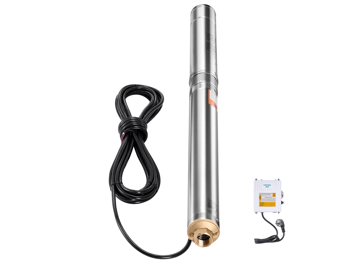 Bomba Para Pozos Profundos Succebuy De 550 W, 210 Pies, 65 L/min, Acero Inoxidable