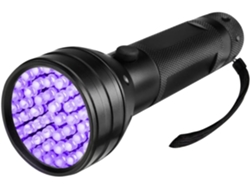 Linterna Compacta De Luz Negra Uv Con 51 Led, Resistente A La Intemperie.