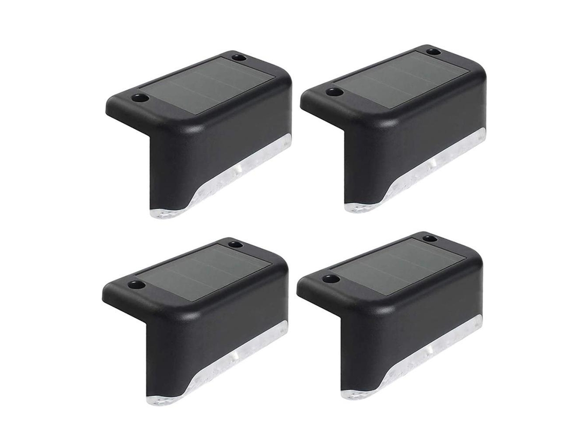 Luces solares exteriores BJ para escaleras, patios y jardines; luces LED impermeables para terrazas exteriores.