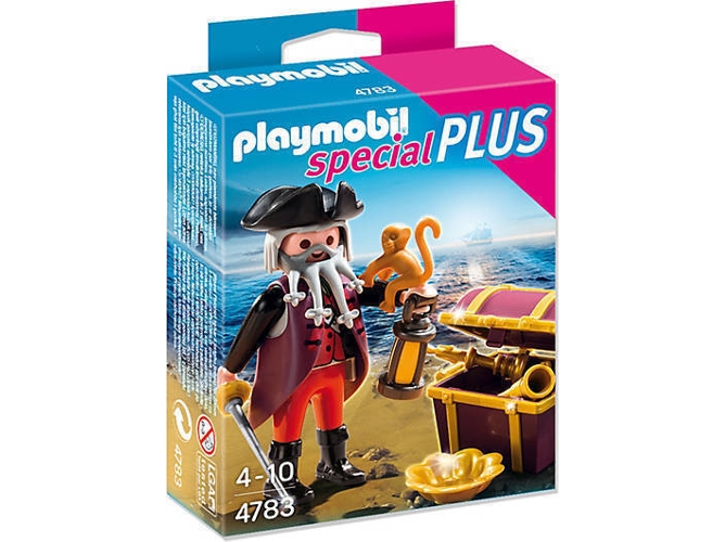 PLAYMOBIL Special Plus: Pirata con cofre del tesoro (Edad Mínima: 4)