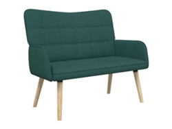 Maison Exclusive - Sofá De 2 Plazas Verde Oscuro 115 X 61 X 87 Cm Tela