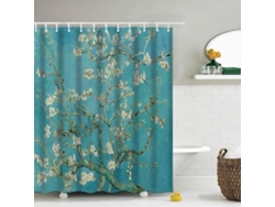 Cortina De Ducha Antimoho - Con Anillas - Impermeable - Poliéster - 180x180 Cm