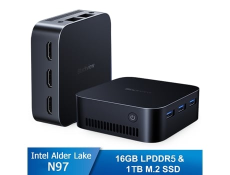 Mini PC BLACKVIEW MP80 (Intel Alder Lake N97 - RAM:16 GB - 1 TB SSD - Pro - Intel UHD Graphics) - Azul