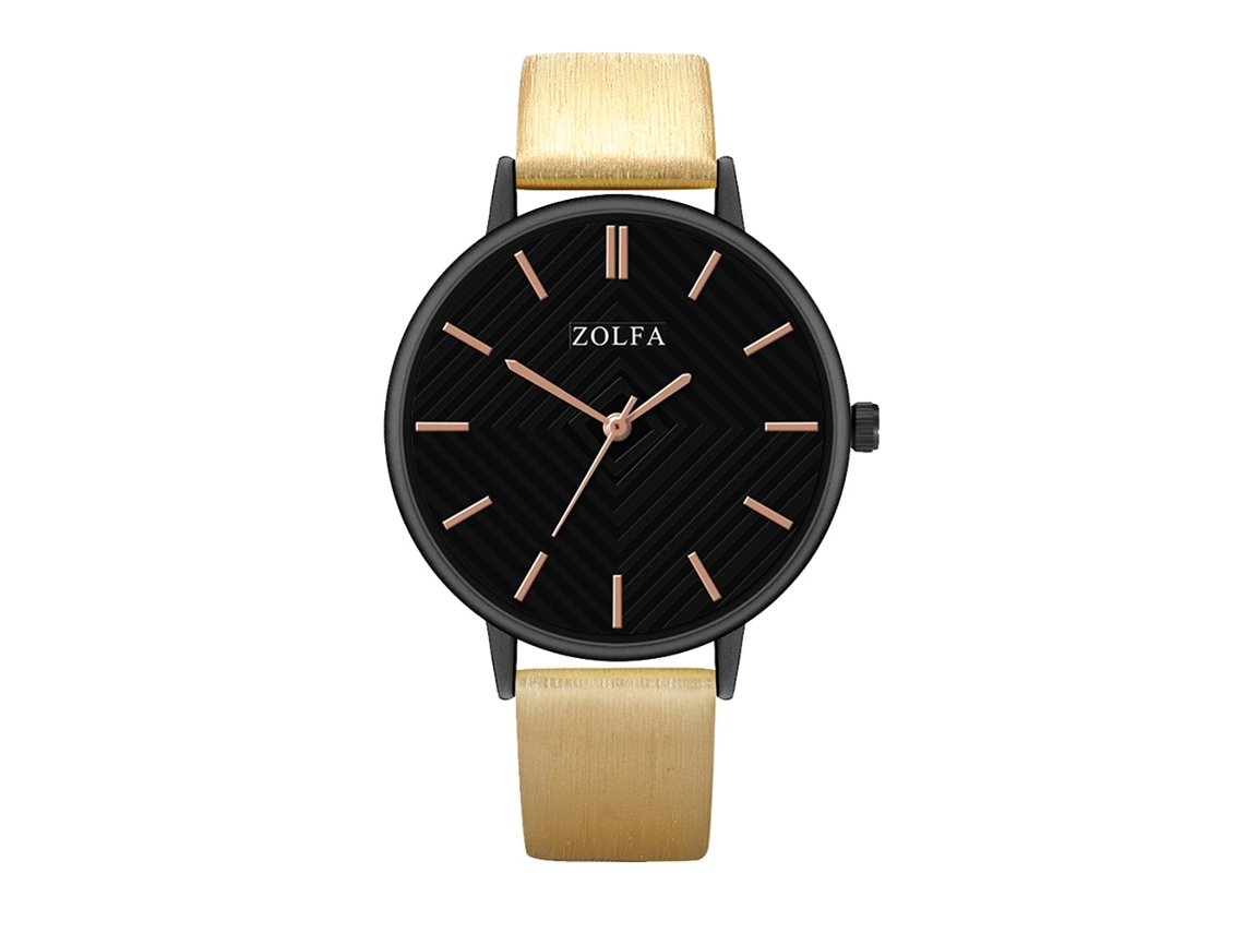 Reloj De Cuarzo Clásico Moda Estilo Empresarial Pareja Unisex Regalo Oro