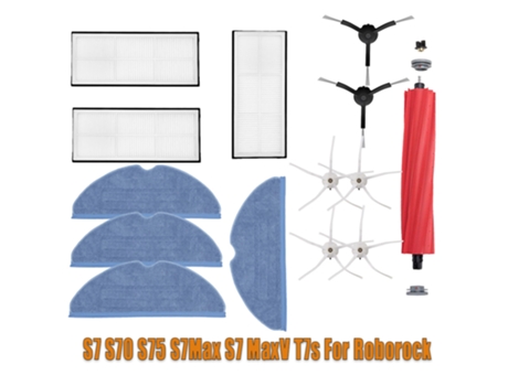 Para Xiaomi Roborock S7 S70 S75 S7Max S7Maxv para Roborock filtro Cepillo Lateral cepillo principal paño de mopa accesorios para aspiradoras